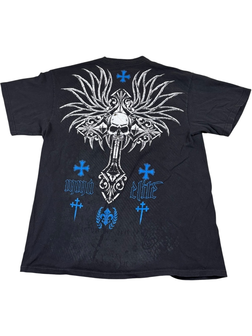 MMA Elite Y2K Cross Skull T-Shirt